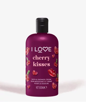 I Love Cherry Kisses Bath & Shower Cream 500Ml