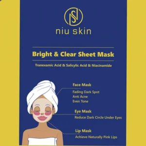 Niu Skin Facial Sheet Mask: 3 in 1 (Face, Eyes and Lips) 25ml