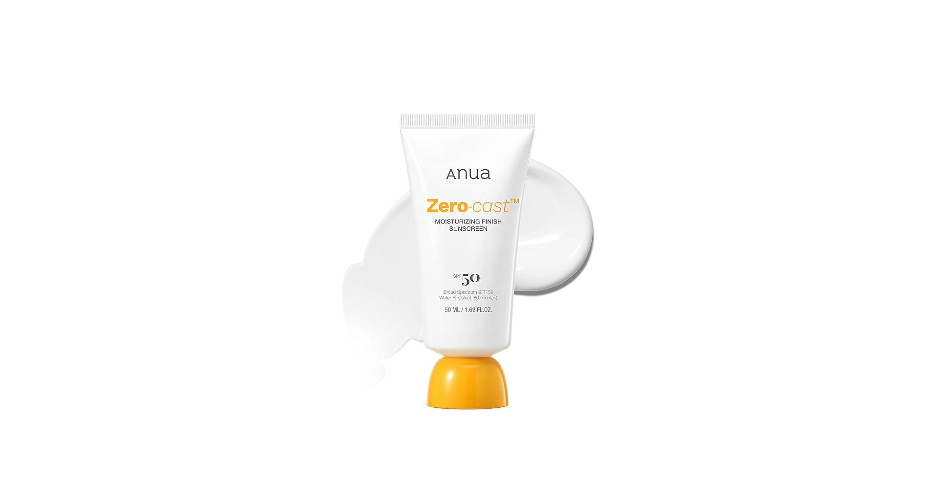 ANUA ZERO CAST MOISTURIZING FINISH SUNSCREEN SPF50+ 50ML