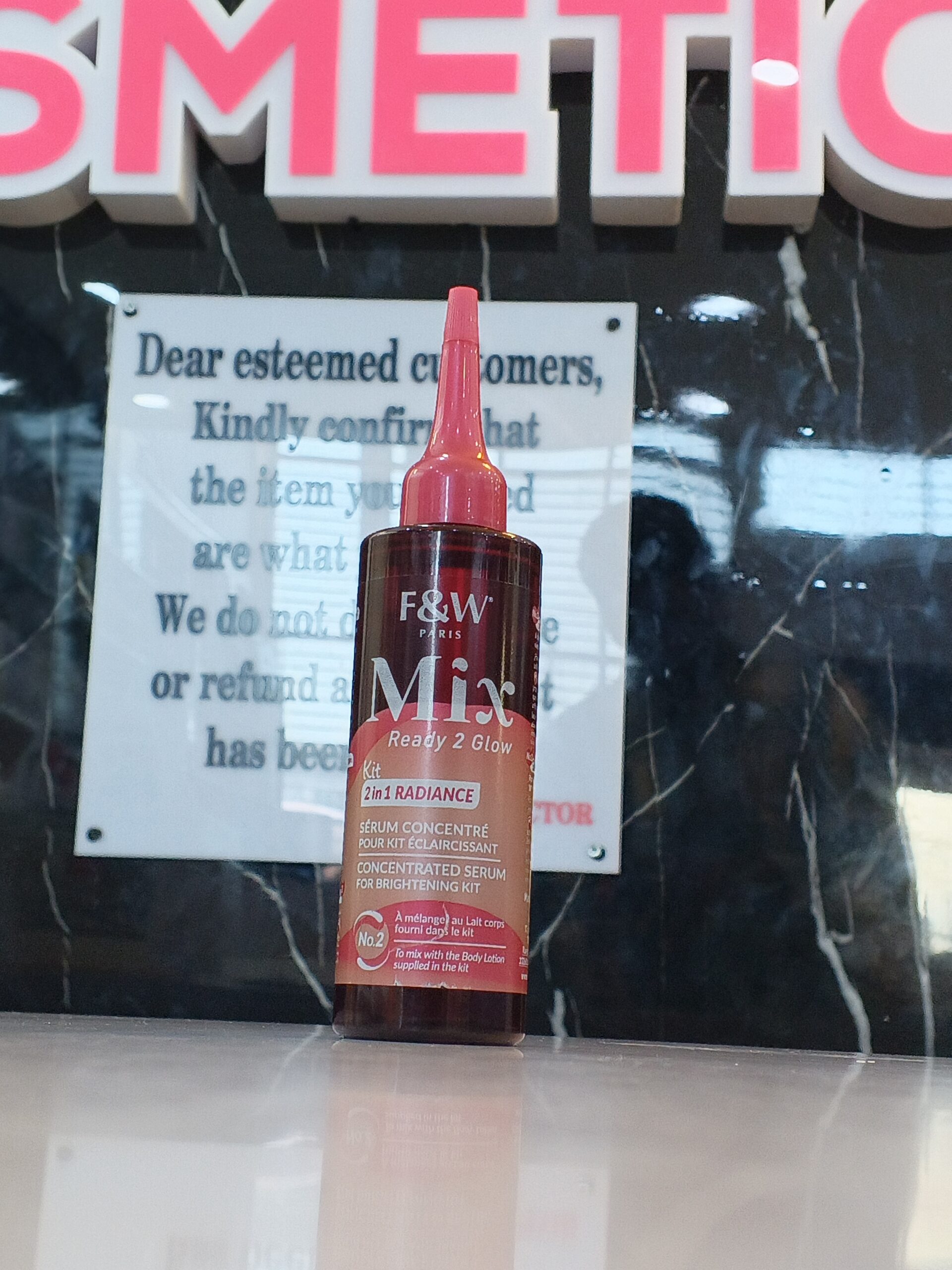 F&W Mix Ready 2 Glow kit 2in1 radiance Serum 100ml