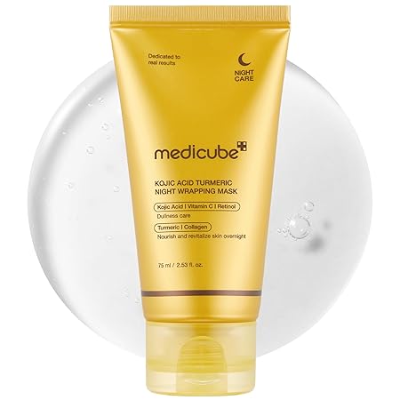 MEDICUBE KOJIC ACID TURMERIC NIGHT WRAPPING MASK 75ML