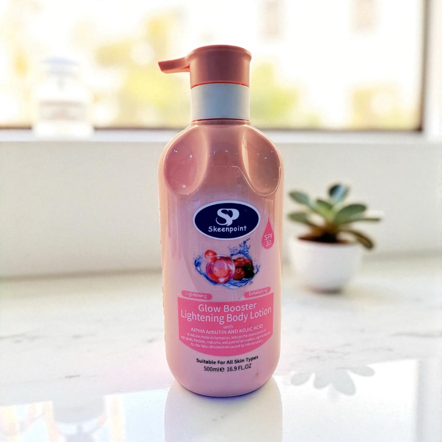 SKEENPOINT GLOW BOOSTER LIGHTENING BODY LOTION 500ML