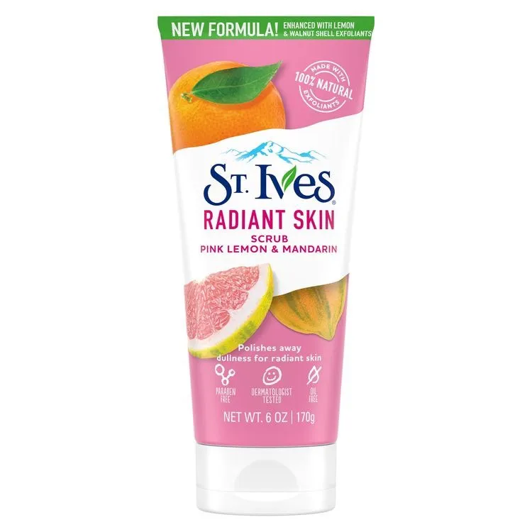 St Ives Radiant Skin Scrub Pink Lemon & Mandarin170g