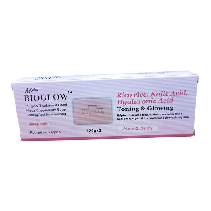 Bioglow Rico Rice ,Kojic Acid,Hyaluronic Acid Toning & Glowing Saop120