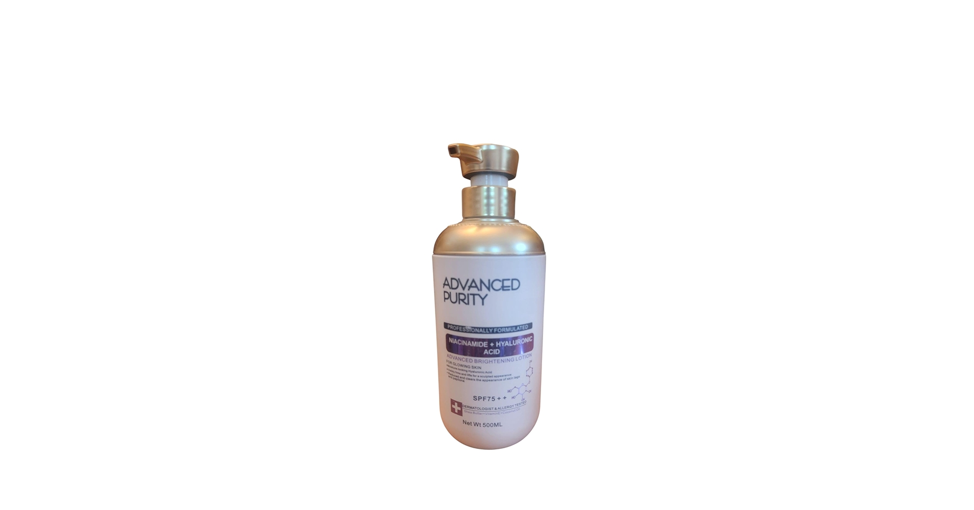 ADVANCED PURITY NIACINAMIDE + HYALURONIC ACID ADVANCED BRIGHTENING LOTION 500ML