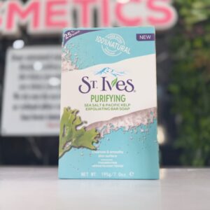 St. Ives Purifying Sea Salt& Pacific Kelp Exfoliating Bar Soap  195G