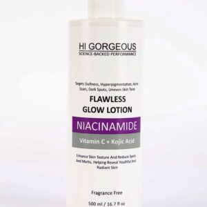 HI GORGEOUS FLAWLESS GLOW LOTION NIACINAMIDE VITAMIN C + KOJIC ACID 500ML