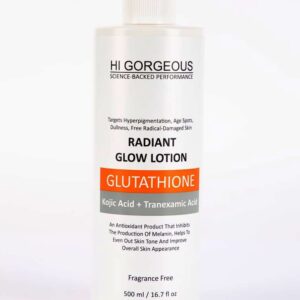 HI GORGEOUS RADIANT GLOW LOTION GLUTATHIONE KOJIC ACID + TRANEXAMIC ACID 500ML