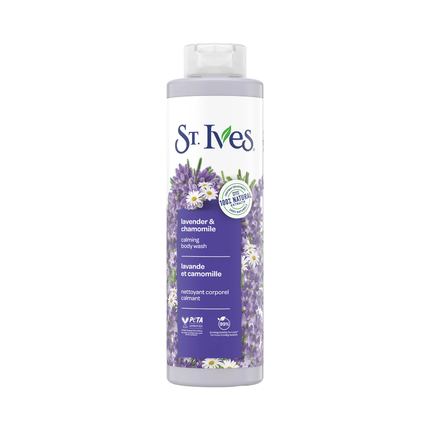 ST. IVES LAVENDER & CHAMOMILE CLAMING BODY WASH 650ML