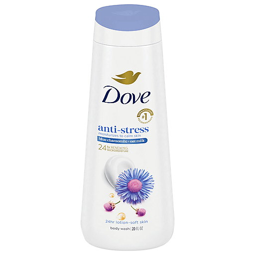 DOVE ANTI-STRESS BLUE CHAMOMILE + OAT MILK BODYWASH 20FL OZ