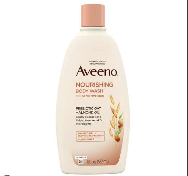 Aveeno Nourishing Body Wash Prebiotic OAT+ Almond Oil 532Ml