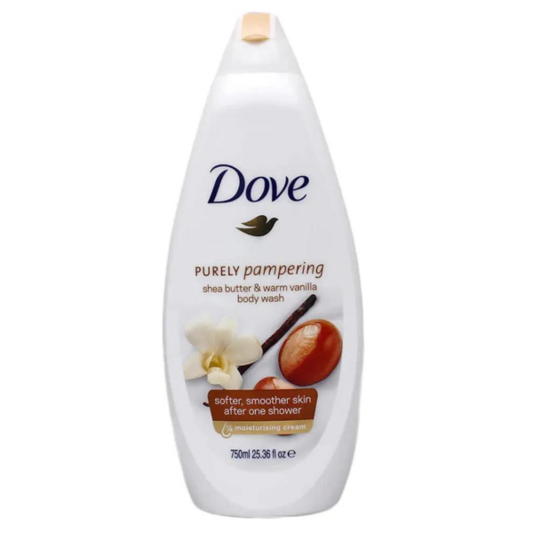 DOVE PURELY PAMPERING BODY WASH 750ML