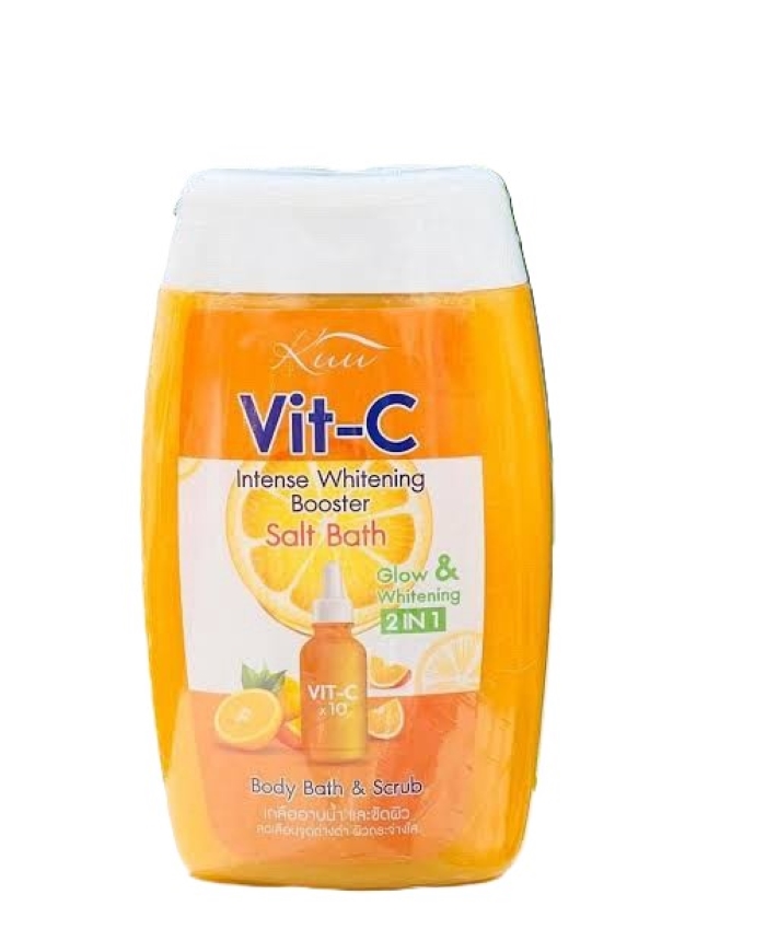 KUU SPA VIT-C SALT BODY & BATH SCRUB 450ML
