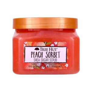 TREE HUT PEACH SORBET SHEA SUGAR SCRUB 510G